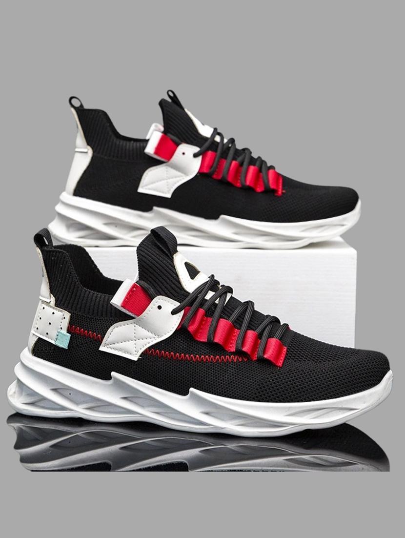 men black lace up sport shoe - 21793937 -  Zoom Image - 0