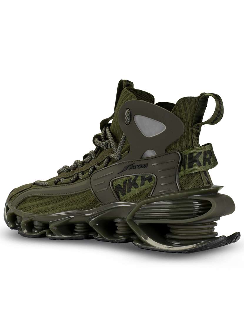 men olive lace up sneaker - 21793945 -  Standard Image - 3