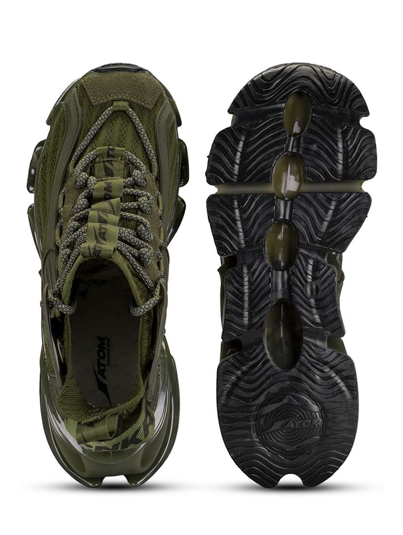 men olive lace up sneaker - 21793945 -  Standard Image - 5