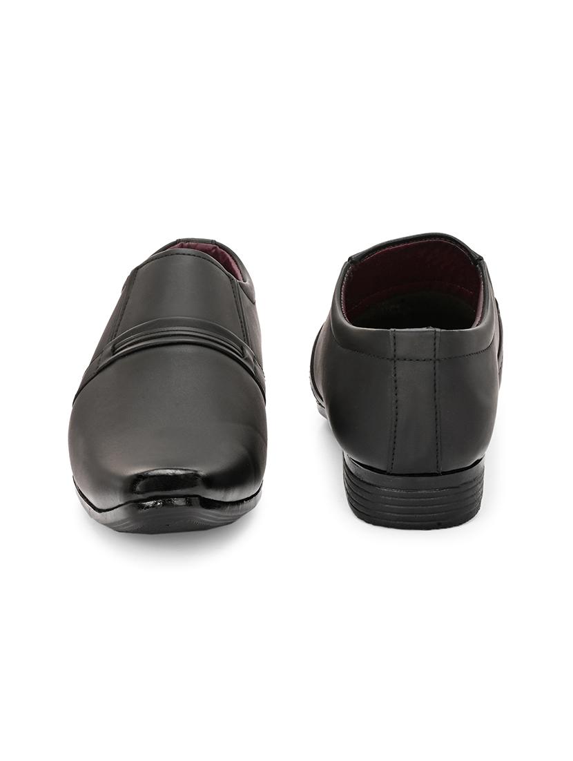 men black slip on formal shoes - 21794215 - Standard Image - 5