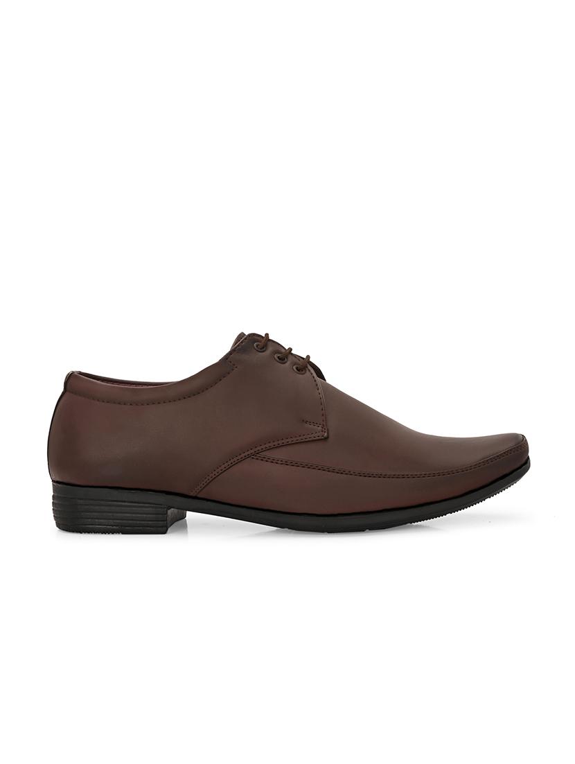 men brown lace-up derby - 21794217 - Standard Image - 3