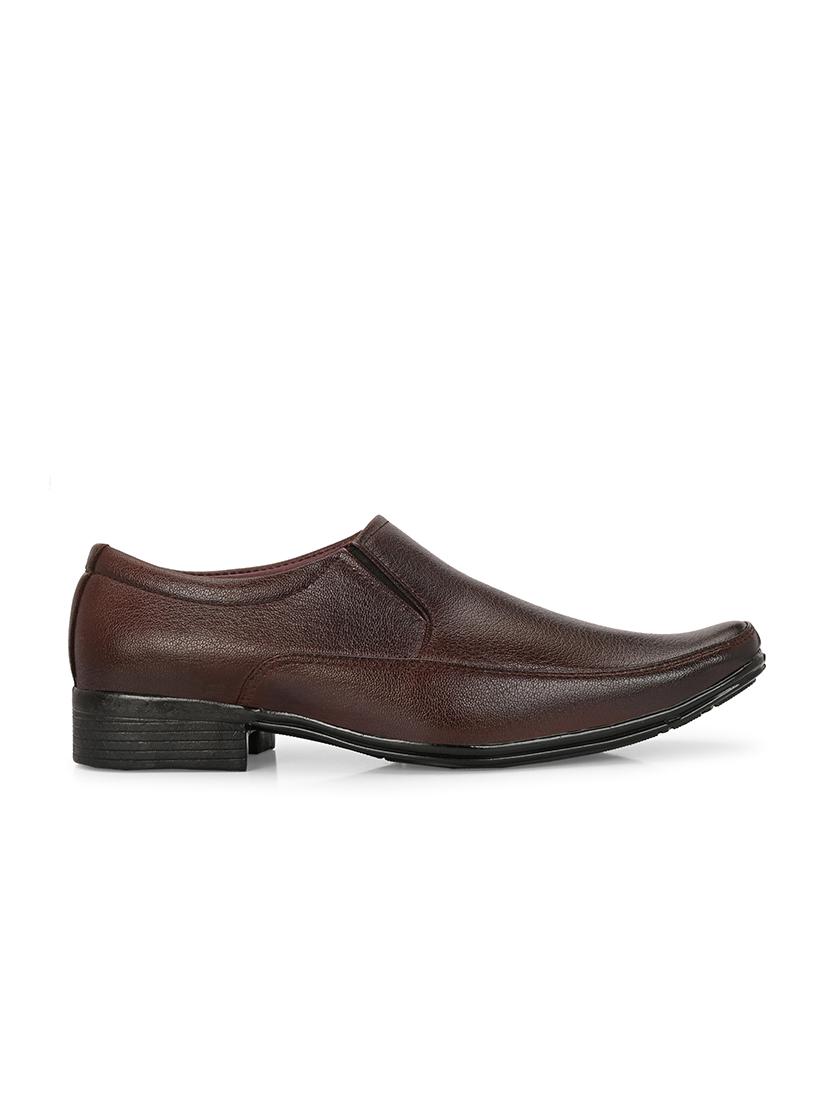 men brown slip on formal shoes - 21794219 - Standard Image - 3