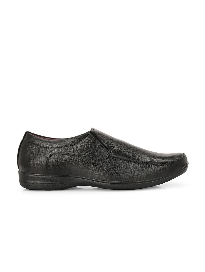 men black slip on formal shoes - 21794220 - Standard Image - 3