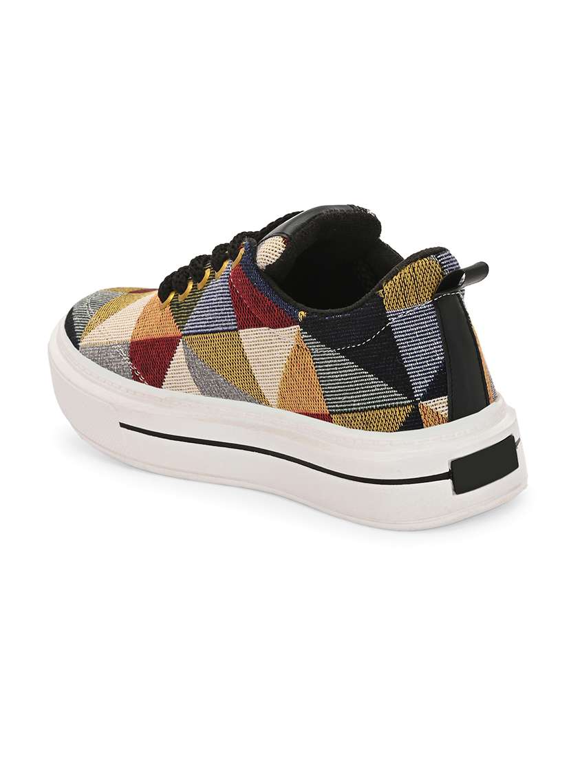 men geometric lace up sneaker - 21794244 -  Standard Image - 5