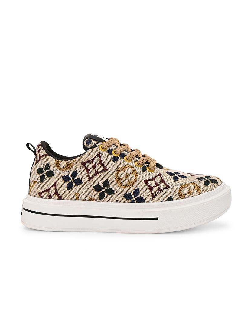 men beige lace up sneaker - 21794247 - Standard Image - 3