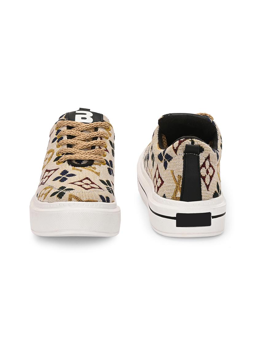 men beige lace up sneaker - 21794247 - Standard Image - 5