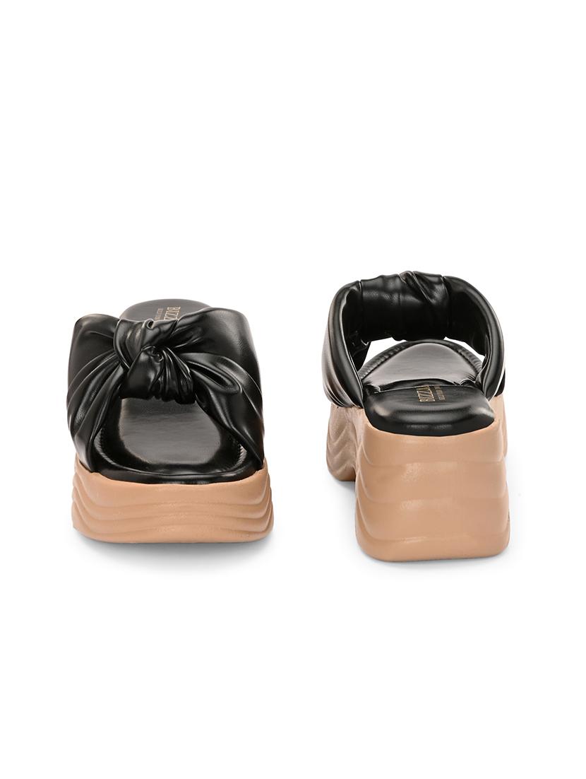 women black slip on wedge - 21794254 - Standard Image - 5