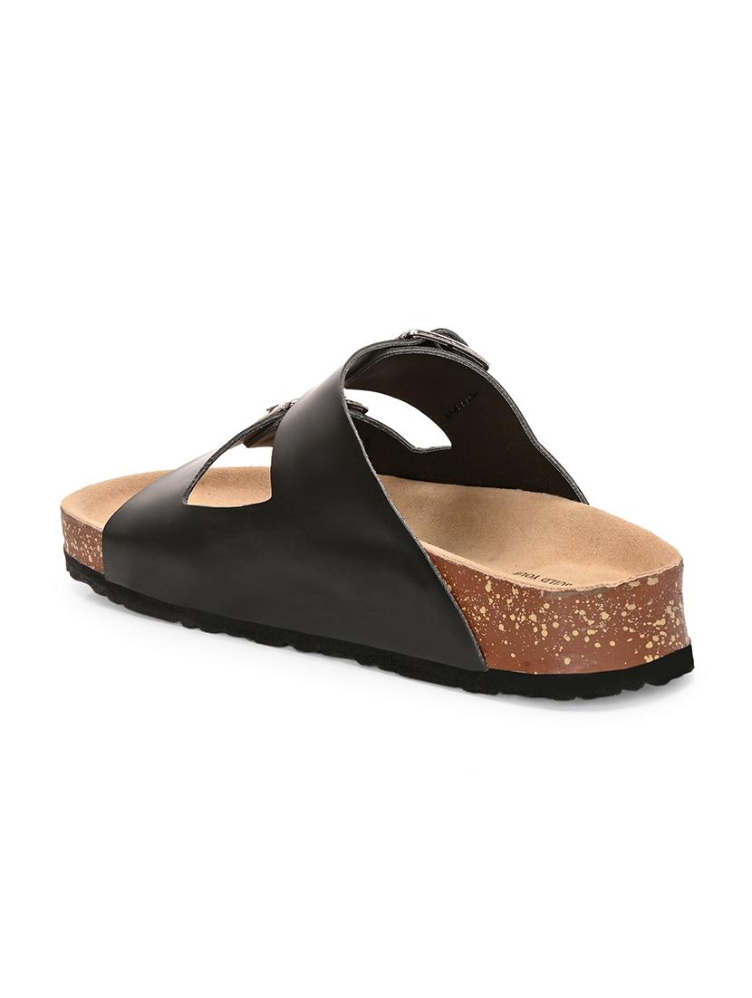 women black slip on sandal - 21794259 - Standard Image - 3