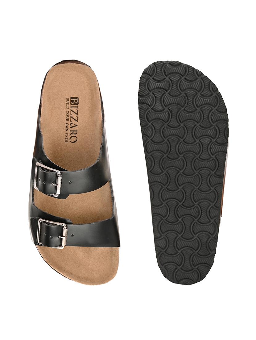 women black slip on sandal - 21794259 - Standard Image - 5