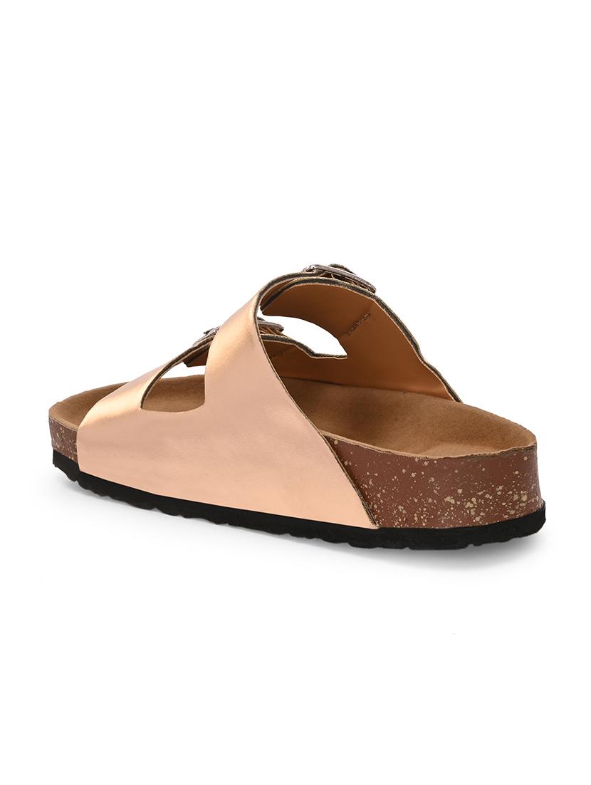 women metallic slip on sandal - 21794264 - Standard Image - 3