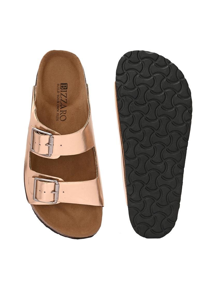 women metallic slip on sandal - 21794264 - Standard Image - 5