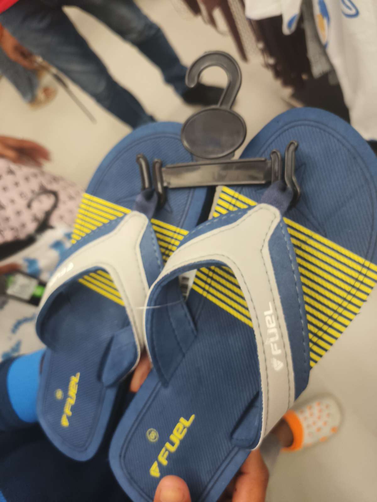 yellow pu (polyurethane) flip flops - 21794453 - Zoom Image - 0
