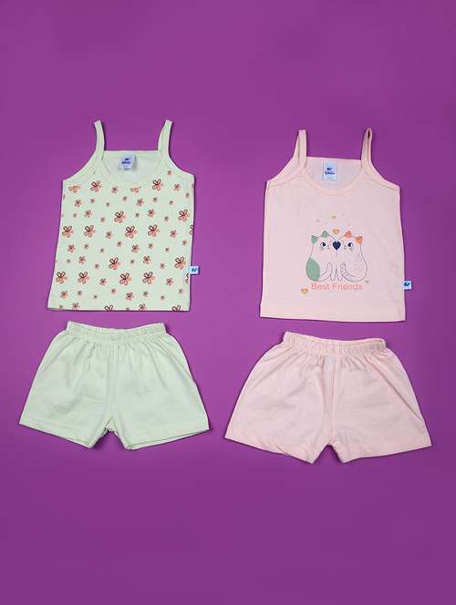 girls pack of 2 printed twin sets - 21794648 -  Standard Image - 0