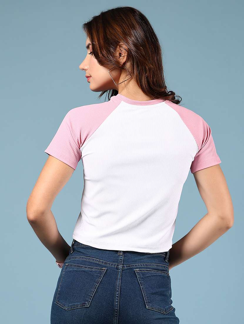 pink cotton regular tshirt - 21794654 - Standard Image - 3