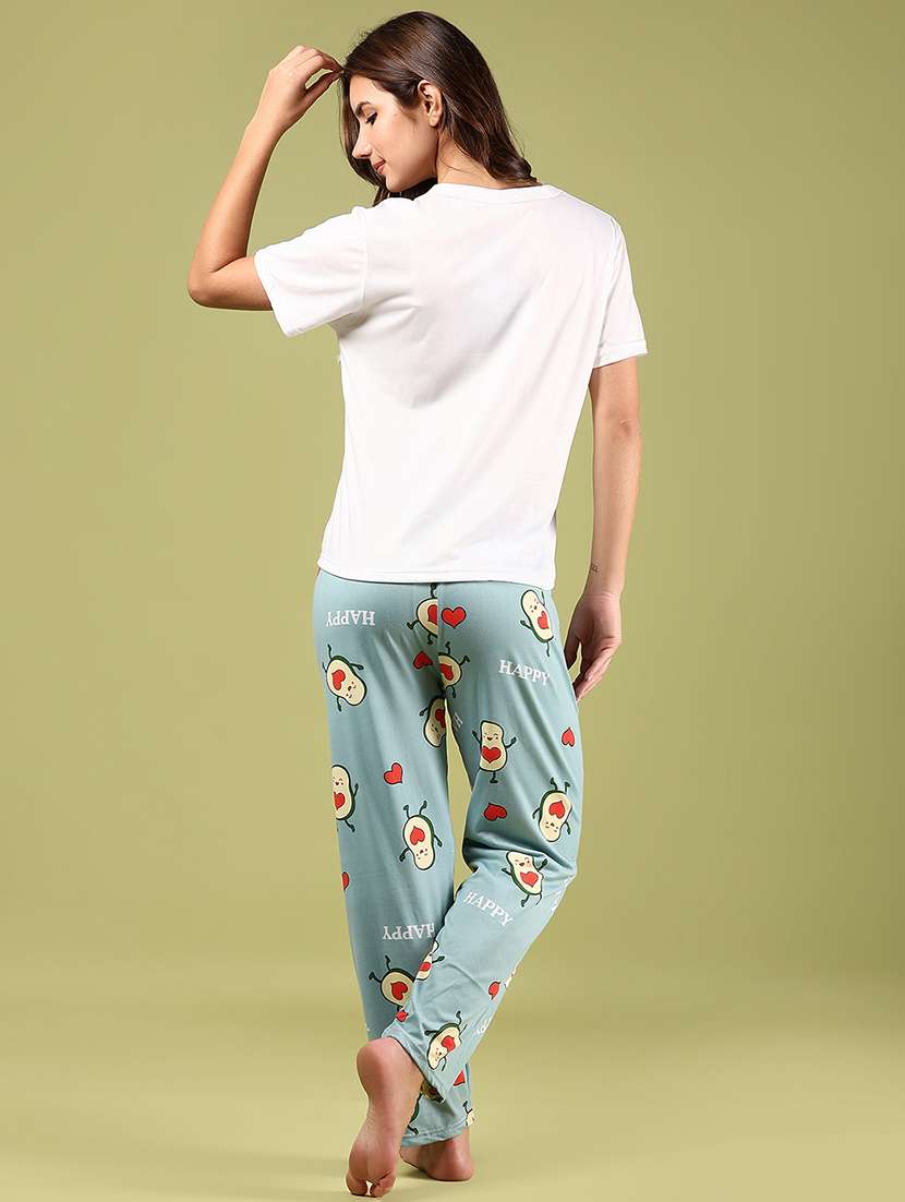 women printed nightwear pyjama set - 21794699 -  Standard Image - 3
