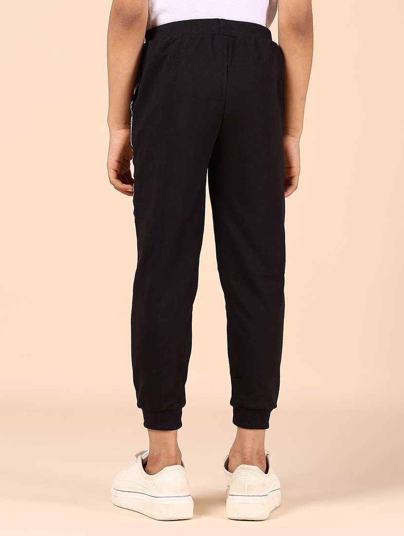 boys black taped mid rise jogger - 21794751 -  Standard Image - 3