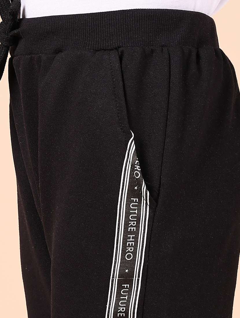 boys black taped mid rise jogger - 21794751 -  Standard Image - 5