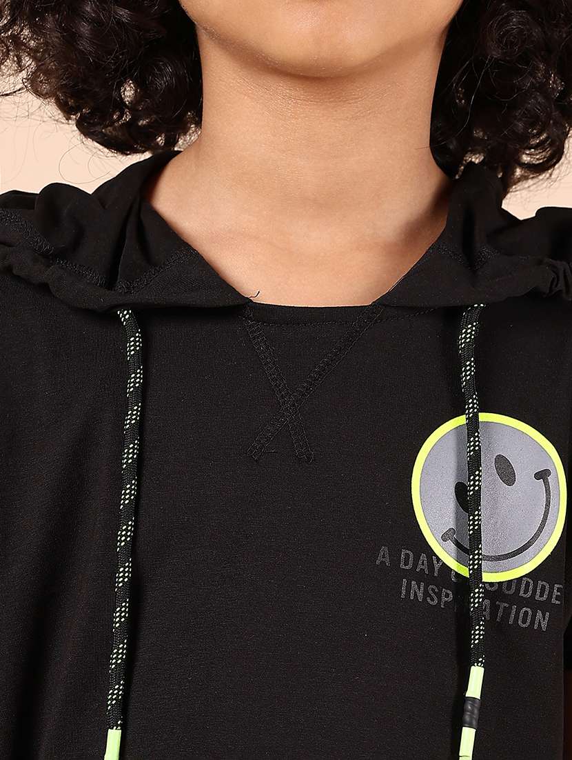 boys printed short sleeve regular fit hooded t-shirt - 21794775 -  Standard Image - 5