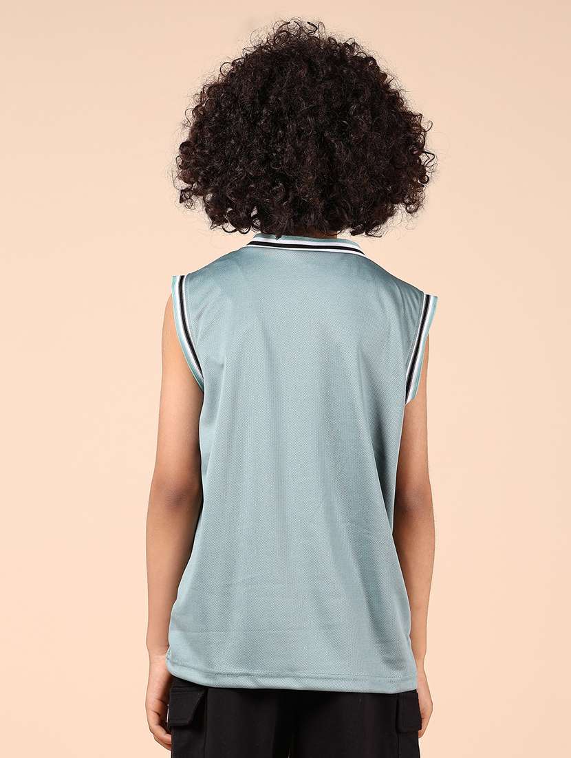 boys typographic printed sleeveless t-shirt - 21794844 - Standard Image - 3