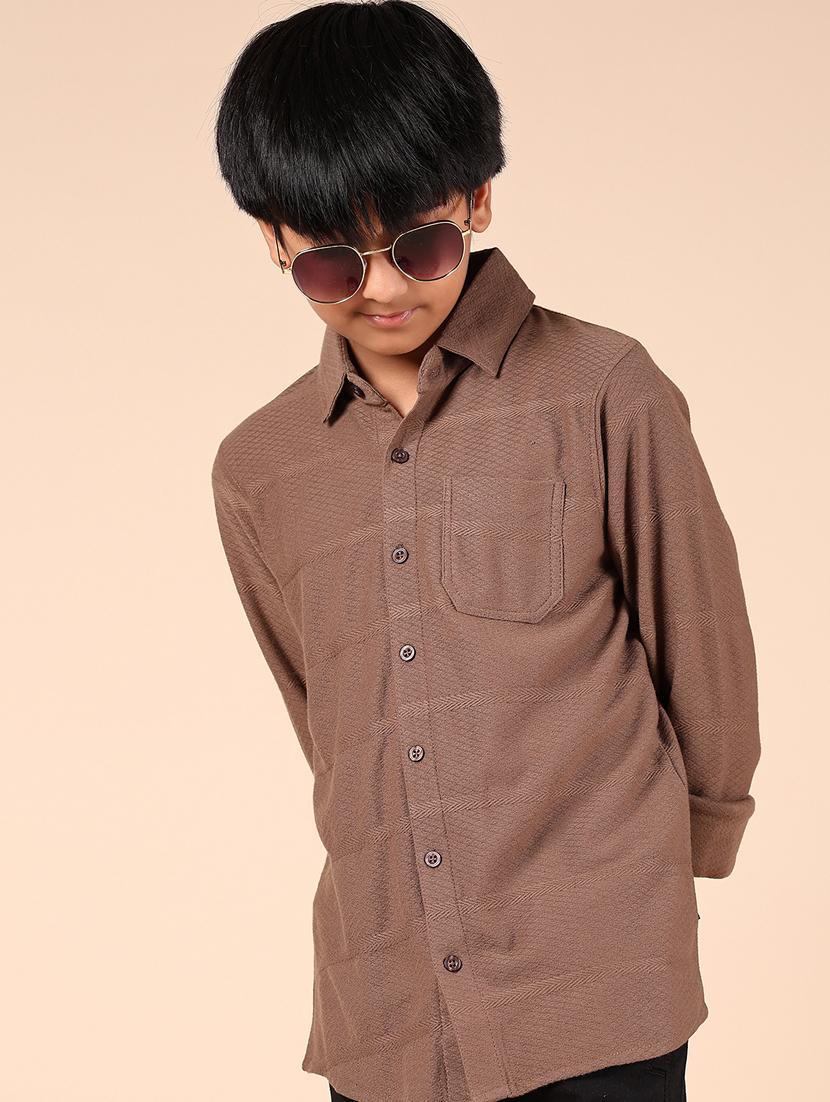 boys self designed collared shirt - 21794858 -  Zoom Image - 0