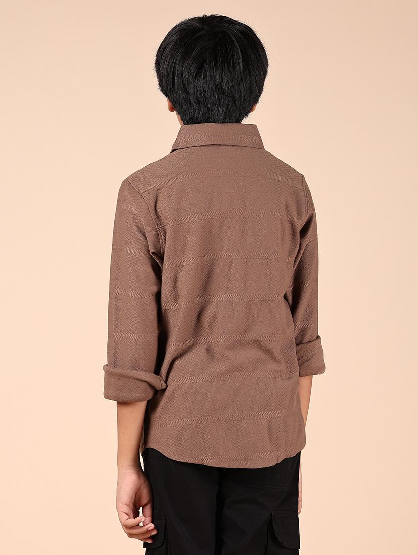 boys self designed collared shirt - 21794858 - Standard Image - 3