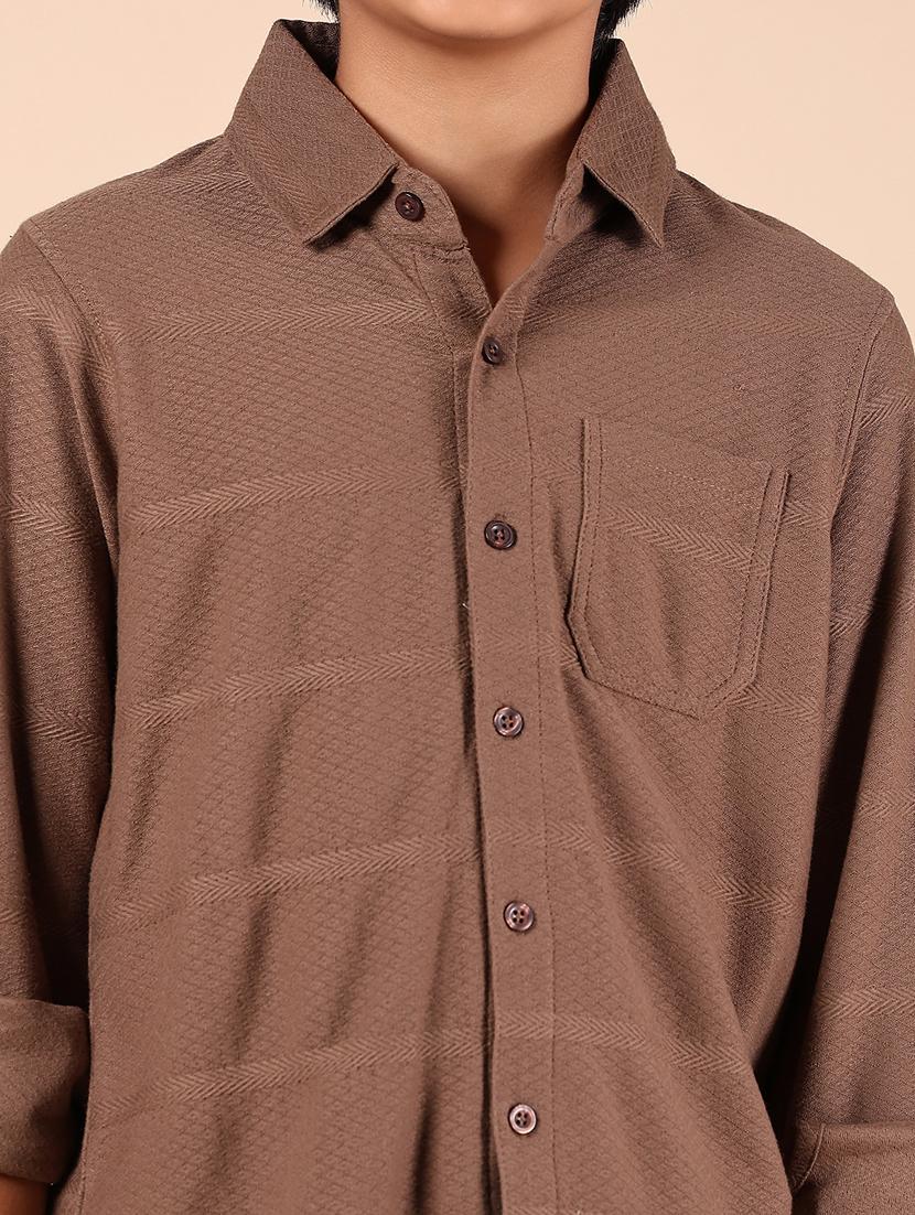 boys self designed collared shirt - 21794858 - Standard Image - 5