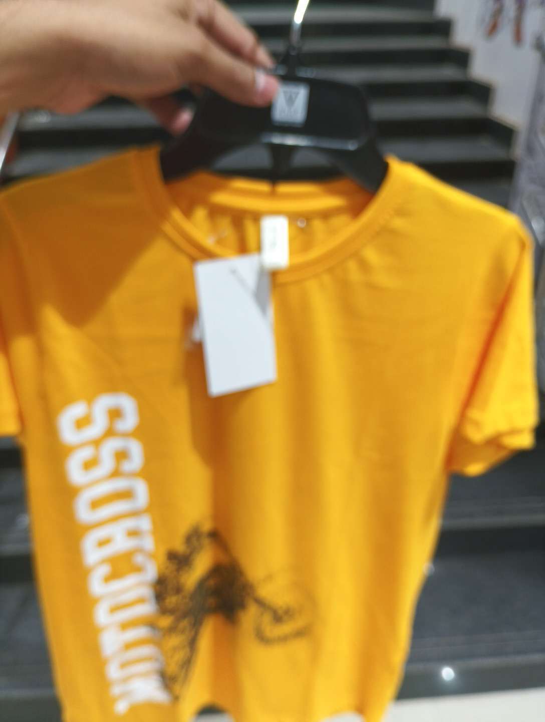 orange cotton single jersey tshirt - 21794879 -  Zoom Image - 0