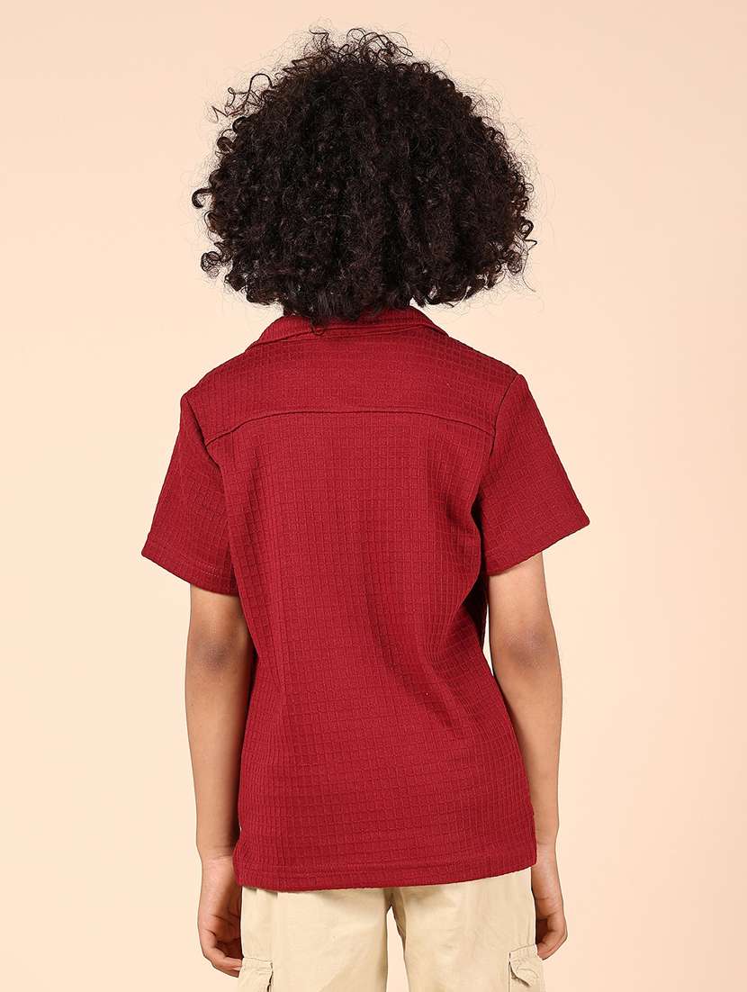 boys self designed cuban collared shirt - 21794918 -  Standard Image - 3