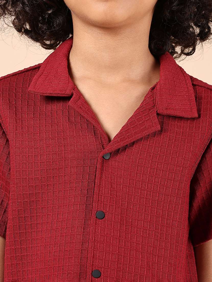 boys self designed cuban collared shirt - 21794918 -  Standard Image - 5