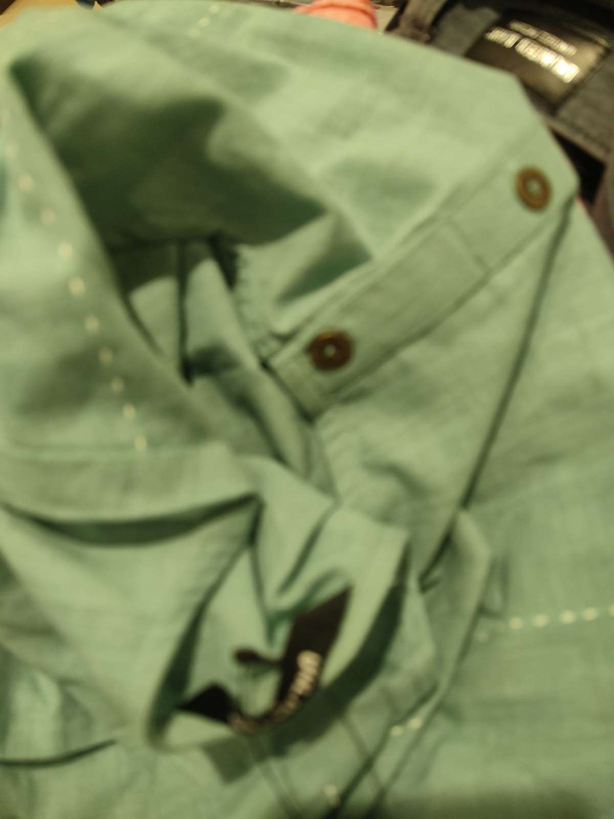 green cotton slub kurta - 21794926 -  Zoom Image - 0