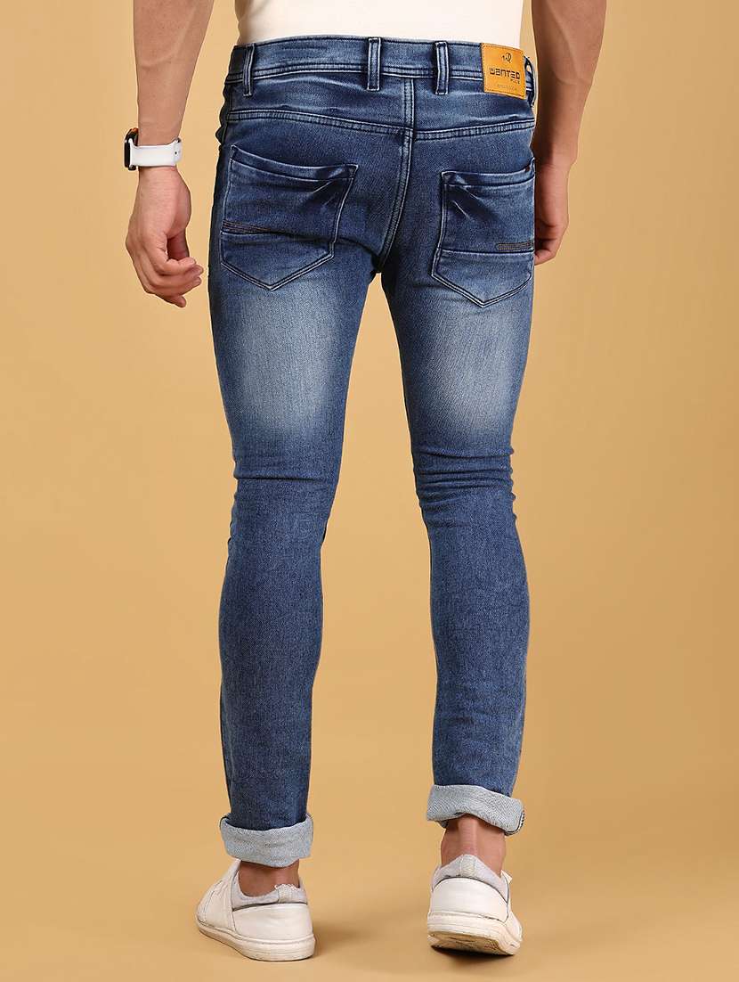 men solid mid rise skinny fit jean - 21794942 - Standard Image - 3