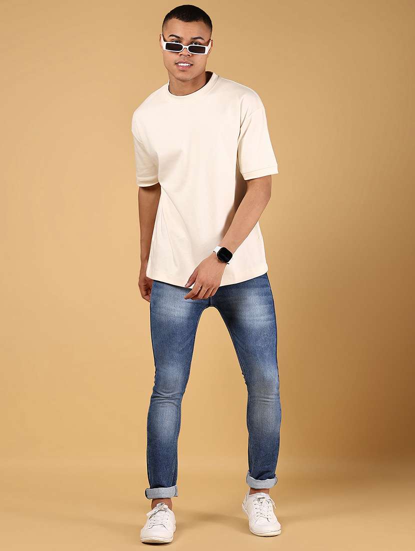 men solid mid rise skinny fit jean - 21794942 - Standard Image - 5