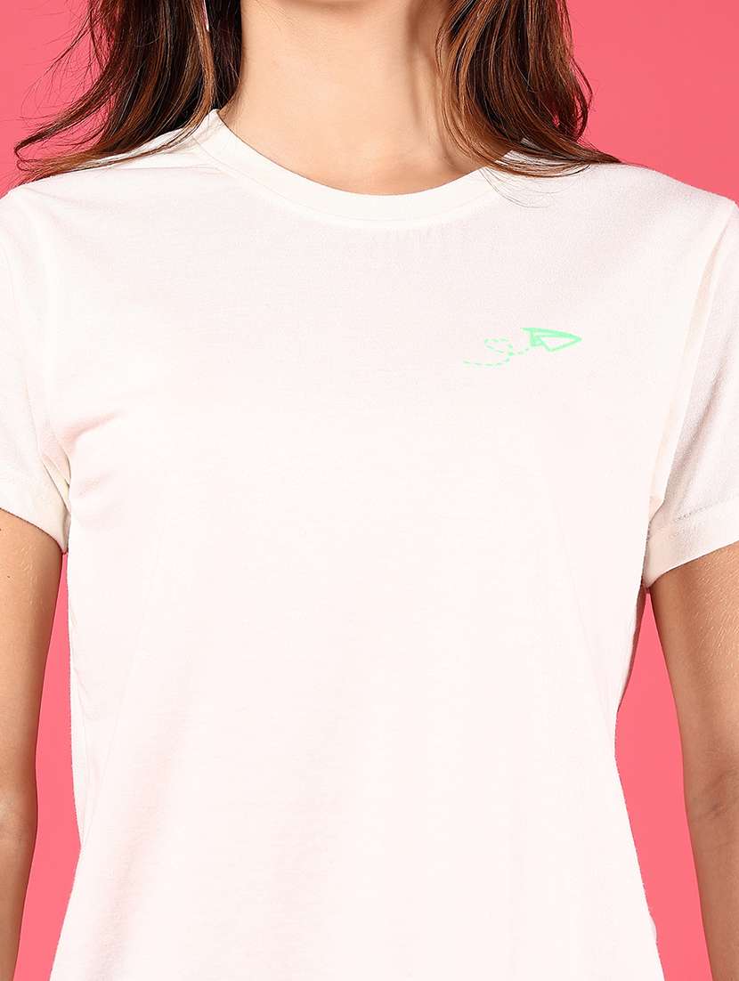 women solid short sleeve regular fit t-shirt - 21795035 -  Standard Image - 5