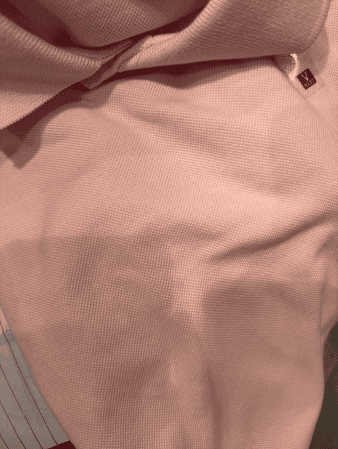 light pink poly cotton pique tshirt - 21795080 - Zoom Image - 0