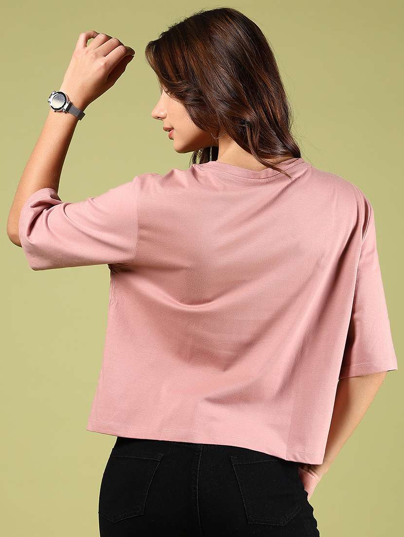 women printed short sleeves boxy t-shirt - 21795224 -  Standard Image - 3