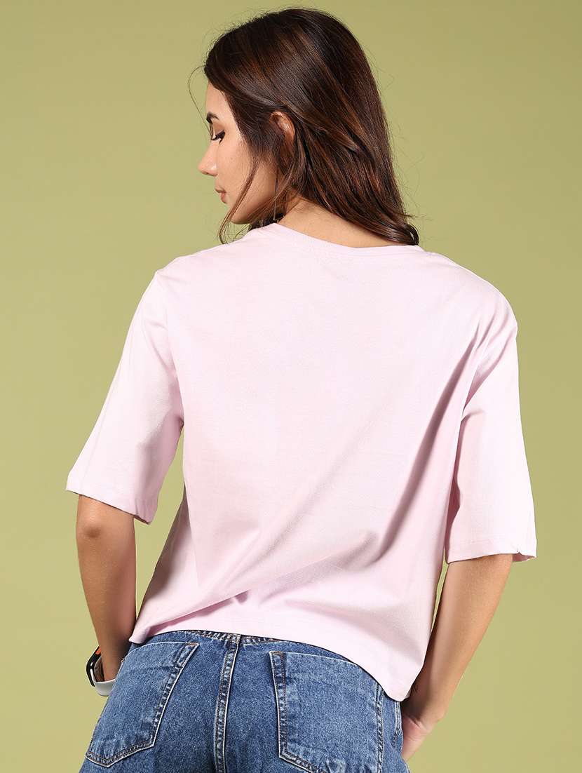 women printed short sleeves boxy t-shirt - 21795252 -  Standard Image - 3