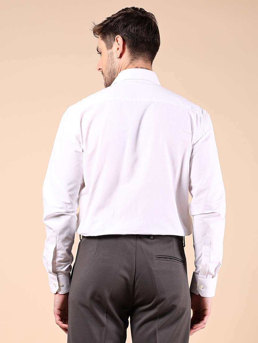 men solid long sleeve formal shirt - 21795276 -  Standard Image - 3