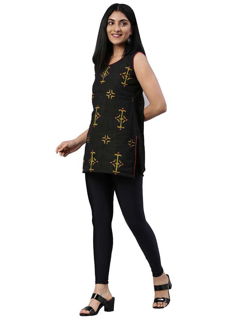 women solid ankle length leggings - 21796195 -  Standard Image - 5