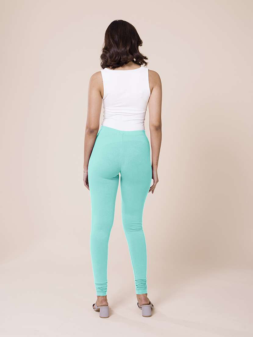 women solid full length leggings - 21796314 -  Standard Image - 3