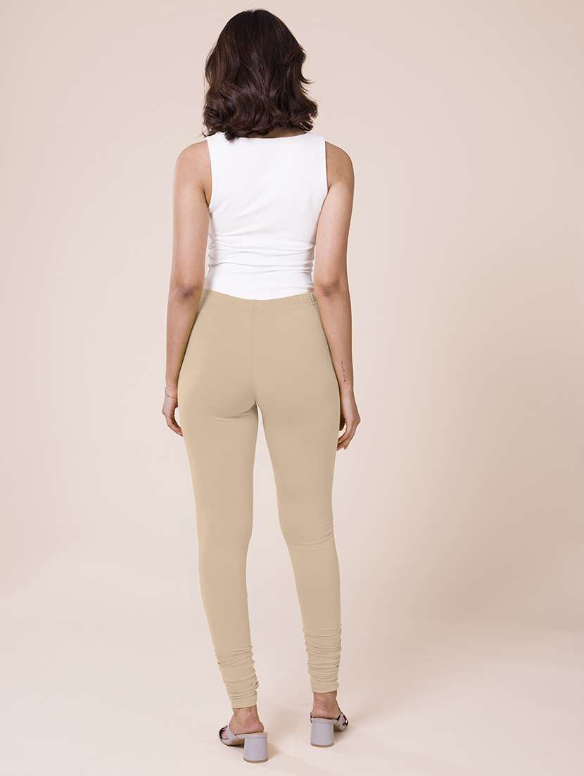 women solid full length leggings - 21796411 -  Standard Image - 3
