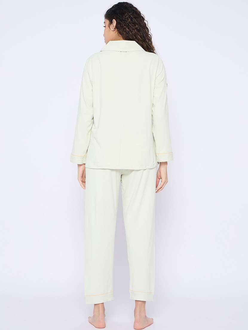 women long sleeves nightwear pyjama set - 21796516 -  Standard Image - 3
