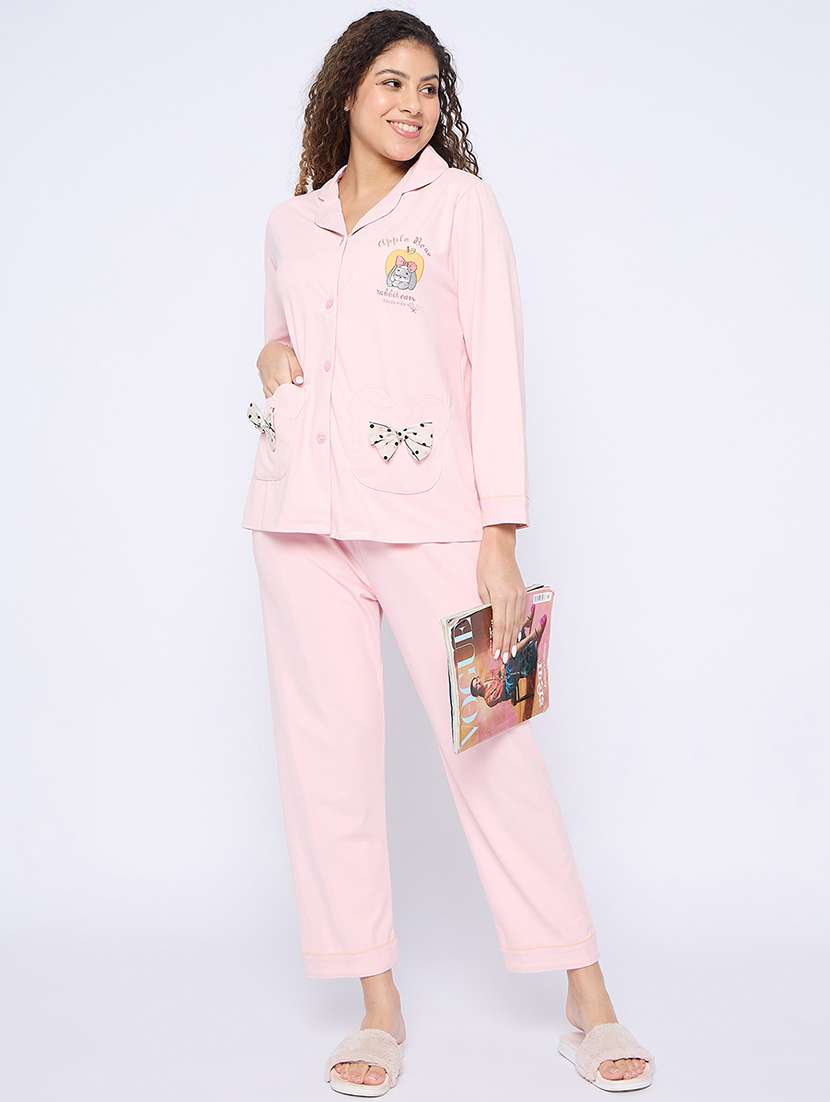 women long sleeves nightwear pyjama set - 21796517 -  Standard Image - 5
