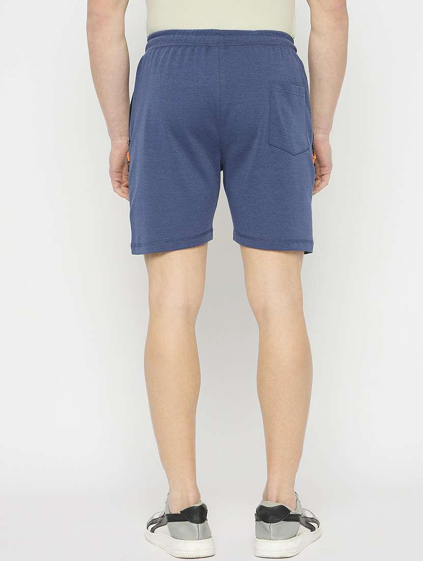 men solid mid rise regular fit short - 21797010 -  Standard Image - 3