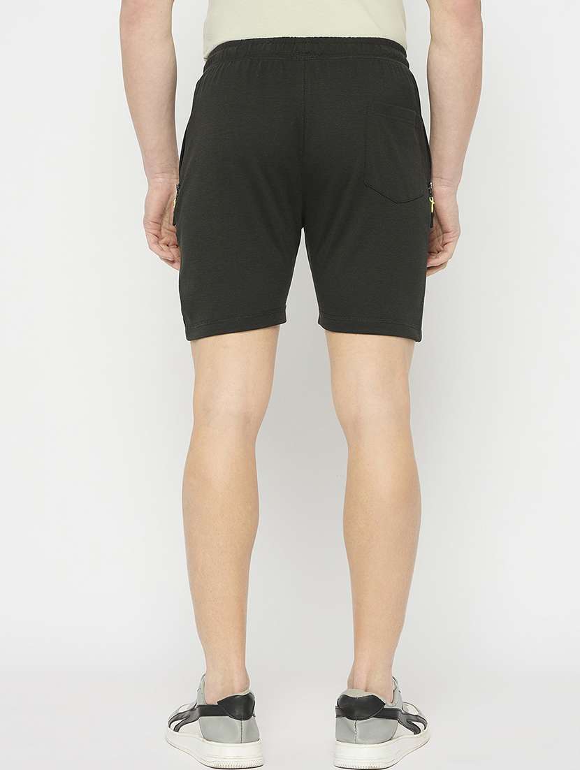 men solid mid rise regular fit short - 21797011 -  Standard Image - 3