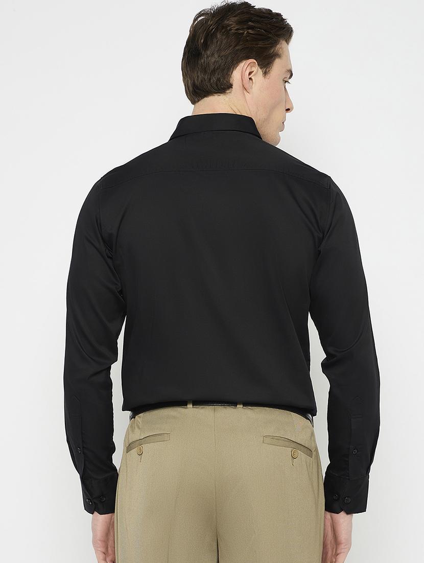 men solid colared long sleeeves formal shirt - 21797015 - Standard Image - 3