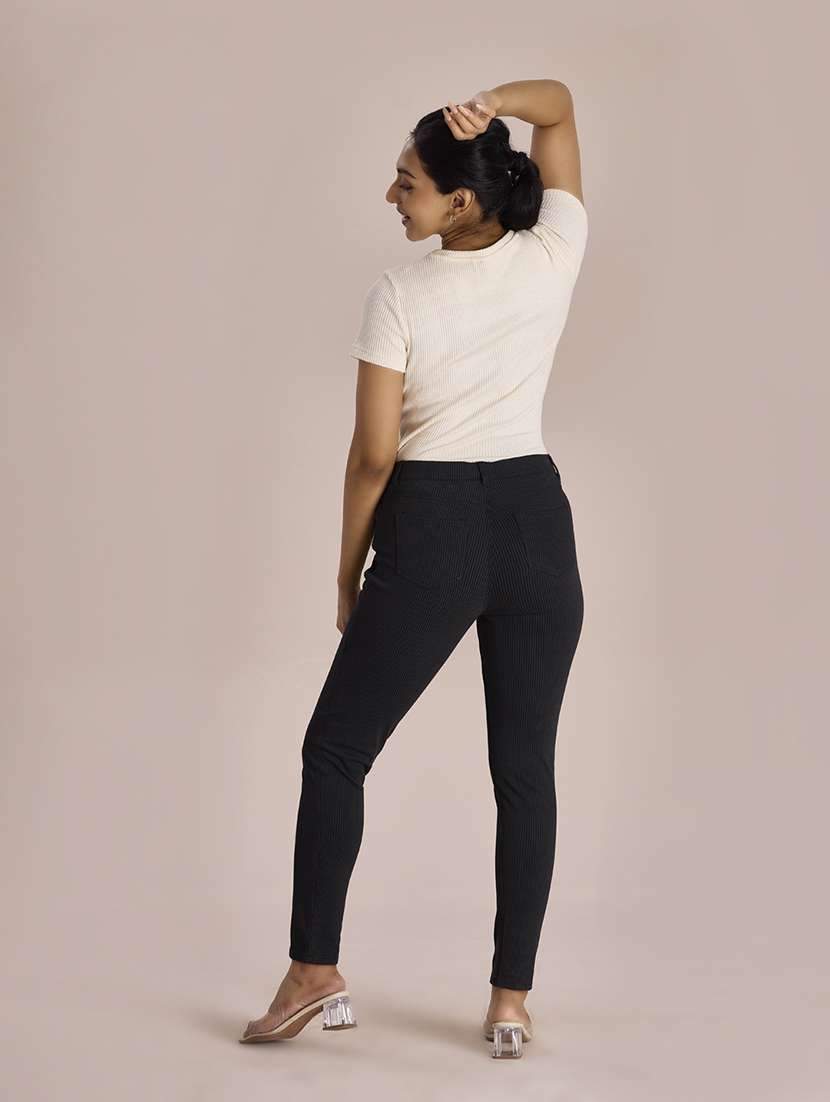 women solid full length leggings - 21798455 -  Standard Image - 3