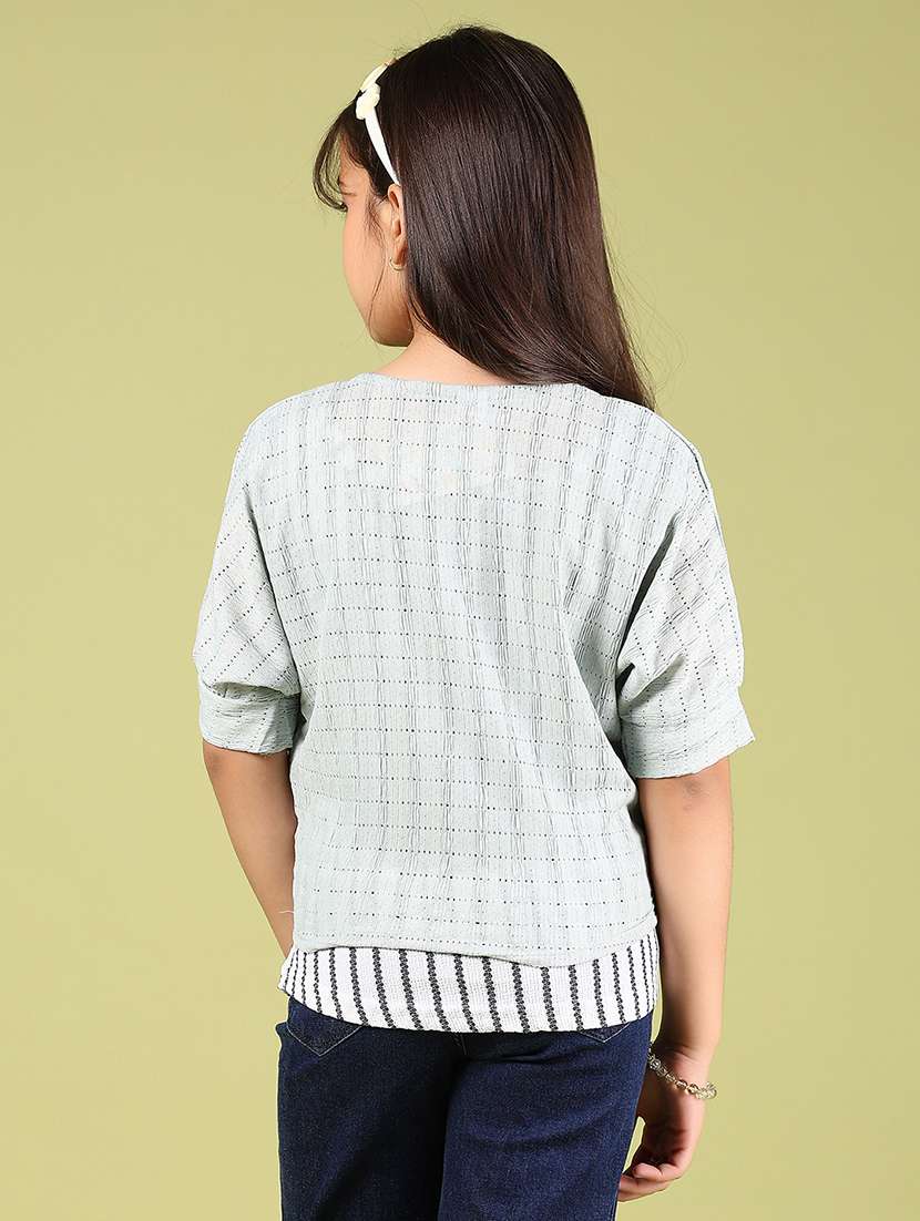 girls striped short sleeve top - 21802460 -  Standard Image - 3