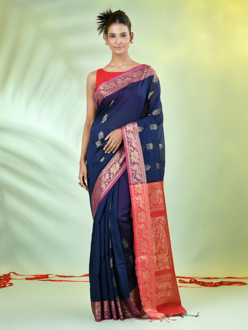 women self design bordered saree with blouse - 21839479 -  Zoom Image - 0