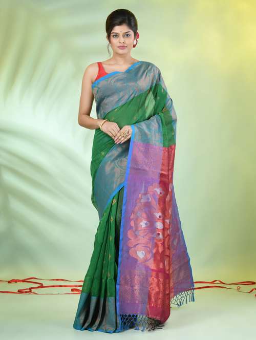 women self design bordered saree with blouse - 21839483 -  Standard Image - 0
