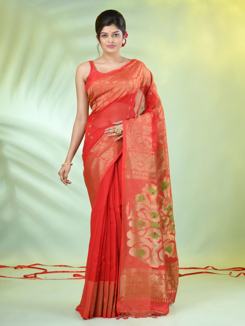 women self design bordered saree with blouse - 21839485 -  Zoom Image - 0